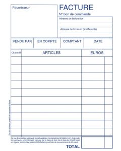 CARNET FACTURIER A4