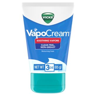 Vicks VapoCream, Easy to Use Non- Greasy Moisturizing Cream, Soothing & Comforting Non-Medicated Vapors, For Adults
