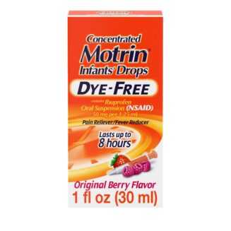 Motrin Infants' Oral Suspension Concentrated Liquid Medicine Drops with Ibuprofen, NSAID Infant Fever Reducer and Pain