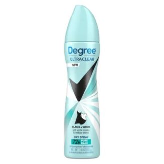 DEO DEGREE ULTRACLEAR BLACK+WHITE SPRAY BLEU