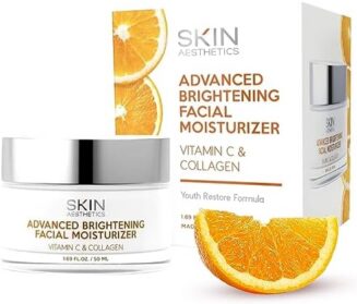 SKIN AESTHETICS ADVANCED BRIGHTENING FACIAL MOISTURIZER VITAMIN C & COLLAGEN