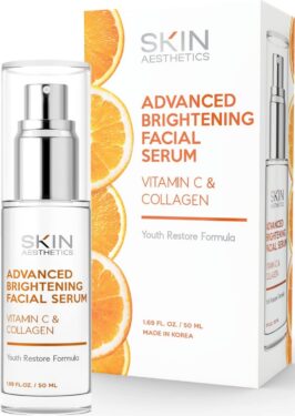 SKIN AESTHETICS ADVANCED BRIGHTENING FACIAL SERUM VITAMIN C ET COLLAGEN
