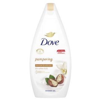 DOVE PAPMERING SHEA BUTTER & VANILLA SCENT BODY WASH