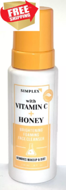 SIMPLEX WITH VITAMIN C + HONEY BRIGHTENING FOAMING FACE CLEAN
