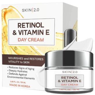 SKIN 2.0 RETINOL & VITAMIN E DAY CREAM NOURISHES AND RESTORES