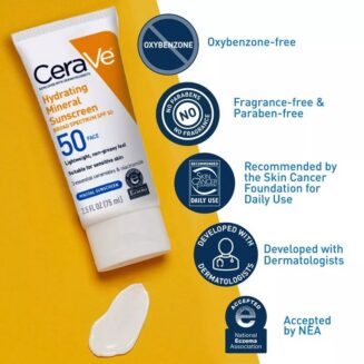 CERAVE HYDRATING MINERAL SUNSCREEN 50 FACE
