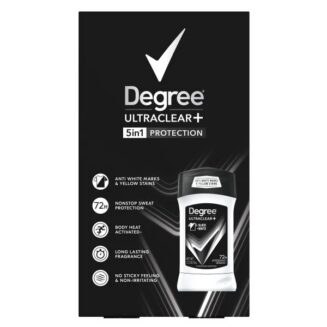 DEGREE ULTRACLEAR NEW BLACK + WHITE ANTI WHITE MARKS 72H P-C