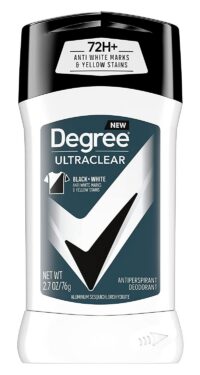 DEGREE ULTRACLEAR BLACK= WHITE ANTIPERSPIRANT DEO 72H WHITE