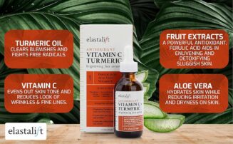 ELASTALIFT ANTIOXIDANT VITAMIN C & TURMERIC BRIGHTENING FACE SERUM