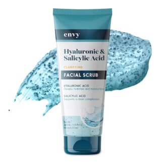 ENVY HYALURONIC ACID & SALICYLIC ACID CLARIFYING FACIAL SCRUB