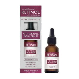 SKINCARE COSMETICS RETINOL VITAMIN ENRICHED ANTI-WRINKLE FACIAL SERUM VITAMINS, A, C + E