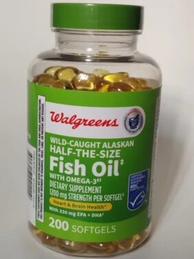 WALGREENS FISH OIL WITH OMEGA-3 200SOFTGELS