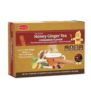 POCAS HONEY GINGER TEA CINNAMON FLAVOR