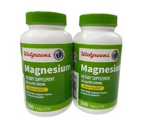 WALGREENS MAGNESIUM DIETARY SUPPLEMENT 400mg PER SERVING BONE HEALTH 60 Softgels