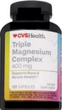 CVSHEALTH CHEWABLE MAGNESIUM 400mg PER SERVING SUPPORTS BONE & MUSCLE HEALTH 120 TABLETS