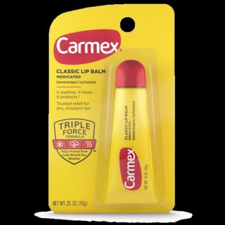 CARMEX CLASSIC LIP BALM MEDICATED TRIPLE FORCE FORMULA NET WT .35 OZ.(10g)