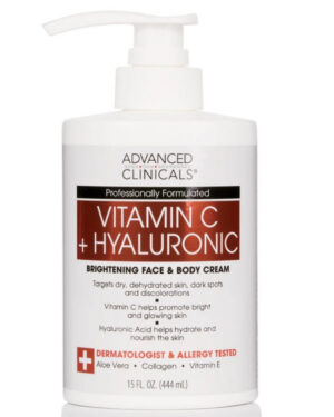 ADVANCED CLINICALS VITAMIN C + HYALURONIC BRIGHTENING FACE & BODY