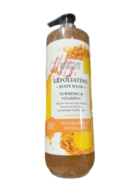 BODYPLUS BOTANICS EXFOLIANTING BODY WASH TURMERIC & VITAMIN C