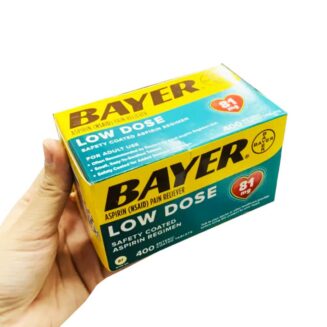 BAYER Aspirin Pain Reliever LOW DOSE 81 mg 400Tablets