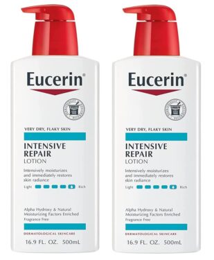 EUCERIN VERY DRY, FLAKY SKIN INTENSIVE REPAIR LOTION 2PQT DE 2