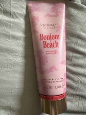 VICTORIA'S SECRET BONJOUR BEACH WARM VANILLA & PEAR SORBET FRAGRANCE LOTION