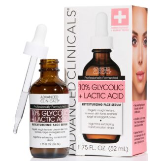 ADVANCED CLINICALS 10% GLYCOLIC + LACTID ACID