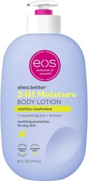 EOS EVOLUTION OF SMOOTH SHEA BUTTER 24H MOISTURE BODY LOTION VANILLA CASHMERE