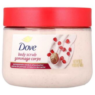 DOVE BODY SCRUB GOMMAGE CORPS POMEGRANATE SEEDS AND SHEA BUTTER