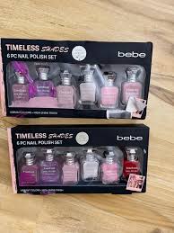 TIMELESS SHADES 6PC NAIL POLISH SET BEBE