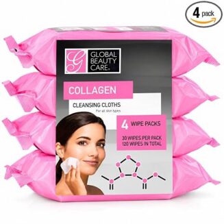 CLEAR BEAUTY VITAMIN C & COLLAGEN CLEANSING WIPES