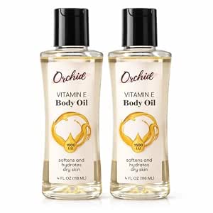 ORCHID VITAMINE E BODY OIL SOFTENS AND HYDRATES DRY SKIN