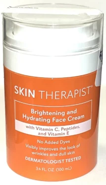 SKIN THERAPIST BRIGHTENING AND HYDRATING FACE CREAM vith Vitamin C Peptides, and Vitamin E