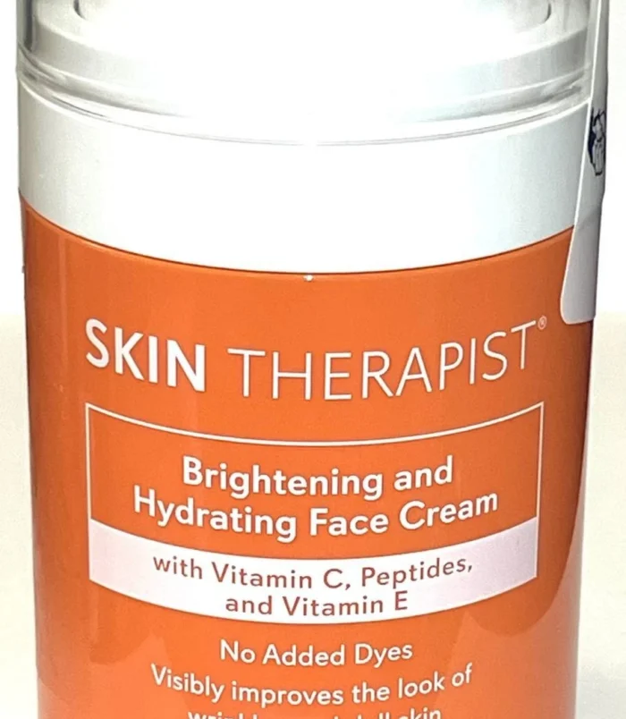 SKIN THERAPIST BRIGHTENING AND HYDRATING FACE CREAM vith Vitamin C Peptides, and Vitamin E