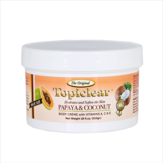 TOPICLEAR PAPAYA & COCONUT BODY CREME whit VITAMINS A,C,& E