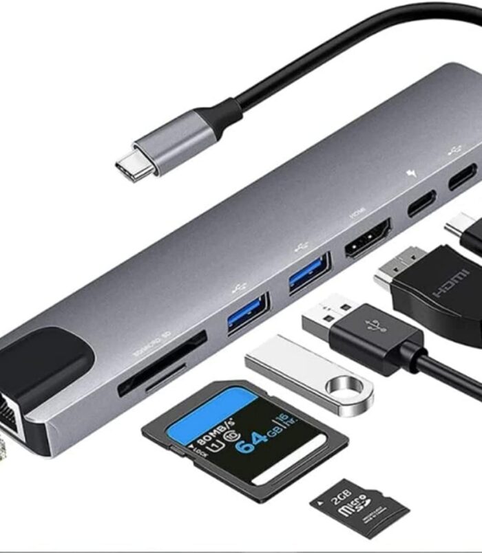 TYPE-C TO HDTV 8 in 1 HDTV + PD + 2USB + TYPE-C + SD + TF + Rj45 TYPE-C TO HDTV 8 in 1 HDTV + PD + 2USB + TYPE-C + SD + TF + Rj45